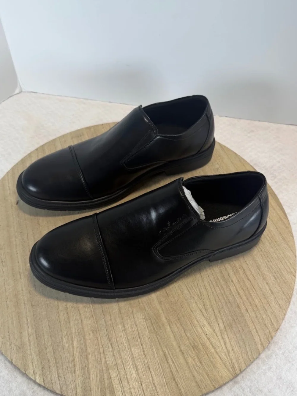 OrthoComfort US Mens 11 Black Orthopedic Slip On Oxford Dress Shoes OFLK10B NIB